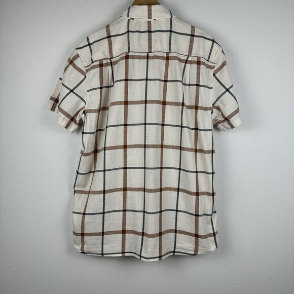 Carhartt Rugged Flex Short Sleeve Button Up Shirt Size Large Relaxed White Plaid - Picture 6 of 8